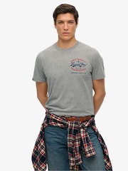 Superdry Grey Relaxed Vintage Workwear T-Shirt - Image 1 of 6