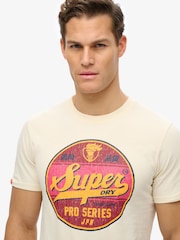 Superdry Cream Relaxed Gasoline Graphic T-Shirt - Image 4 of 6