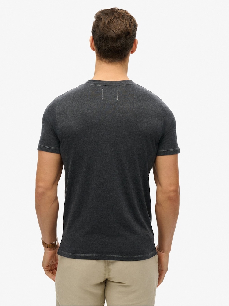 Superdry Grey Relaxed Workwear Washed T-Shirt - Image 2 of 5