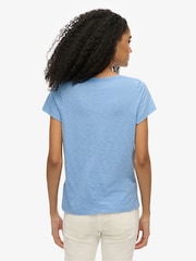 Superdry Blue Scoop Neck T-Shirt - Image 2 of 6