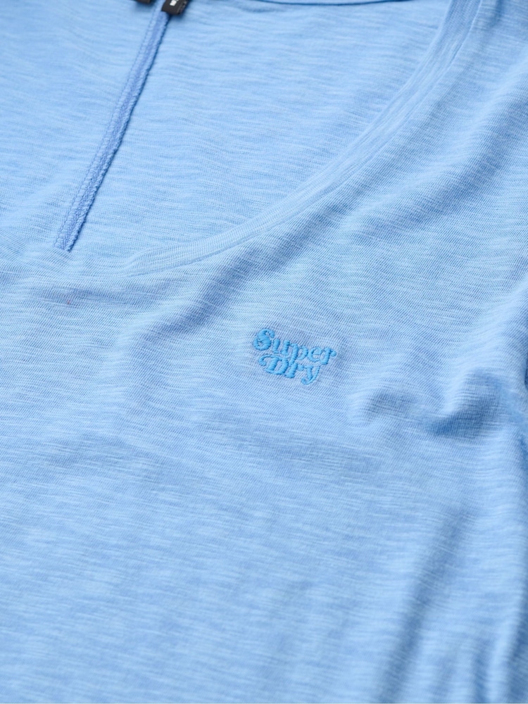 Superdry Blue Scoop Neck T-Shirt - Image 6 of 6