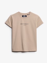 Superdry Nude Sport Luxe Fitted T-Shirt - Image 5 of 6