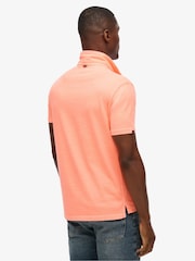Superdry Orange Essential Jersey Polo Top - Image 2 of 5