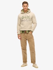 Superdry Nude Relaxed Vintage Logo Heritage Hoodie - Image 3 of 6
