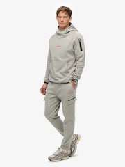 Superdry Grey Tech Logo Cargo Joggers - Image 1 of 7