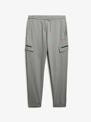 Superdry Grey Tech Logo Cargo Joggers - Image 6 of 7