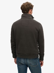 Superdry Black Vintage Athletic Henley Sweatshirt - Image 2 of 6