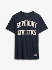Superdry Blue Vintage Athletic T-Shirt - Image 5 of 6