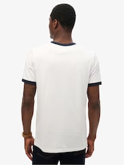 Superdry White Modern Industry Relaxed T-Shirt - Image 3 of 6