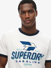 Superdry White Modern Industry Relaxed T-Shirt - Image 4 of 6