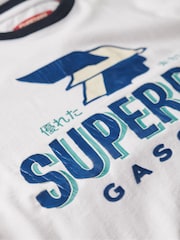 Superdry White Modern Industry Relaxed T-Shirt - Image 6 of 6