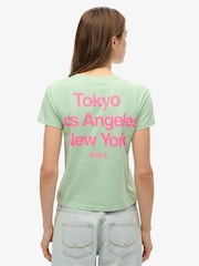 Superdry Green Core Logo City Fitted T-Shirt - Image 2 of 6