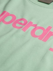 Superdry Green Core Logo City Fitted T-Shirt - Image 6 of 6