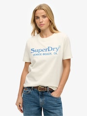 Superdry Venue Metallic Relaxed T-Shirt - Imagen 3 de 6