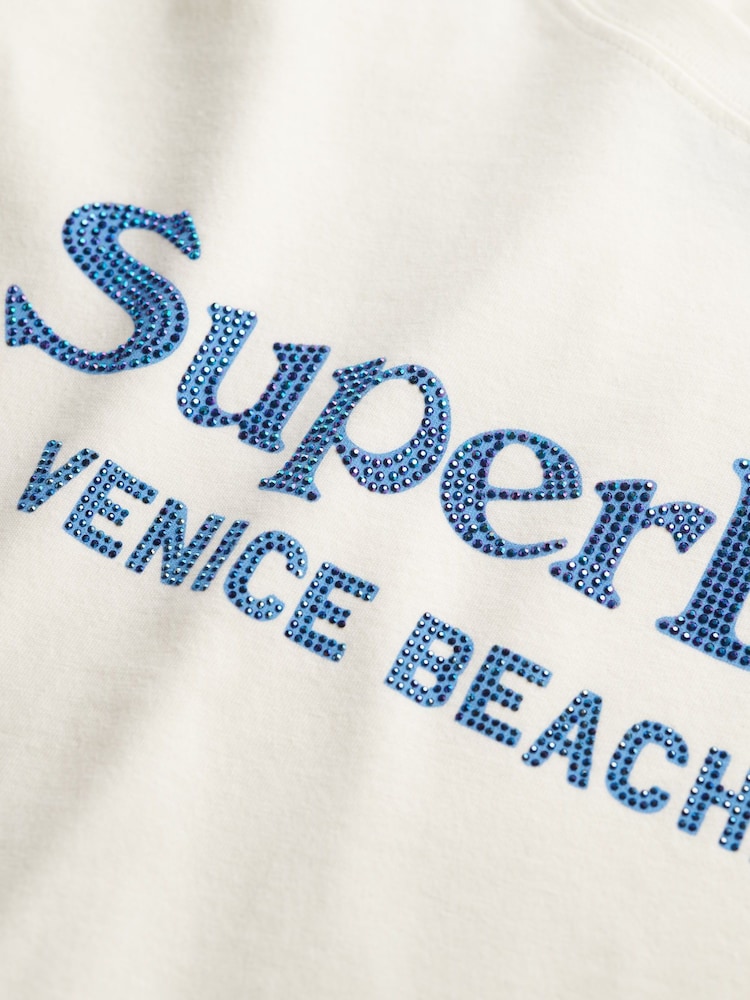 Superdry Venue Metallic Relaxed T-Shirt - Imagen 6 de 6