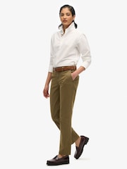 Superdry Green Mid Rise Chinos - Image 3 of 7