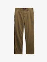 Superdry Green Mid Rise Chinos - Image 6 of 7