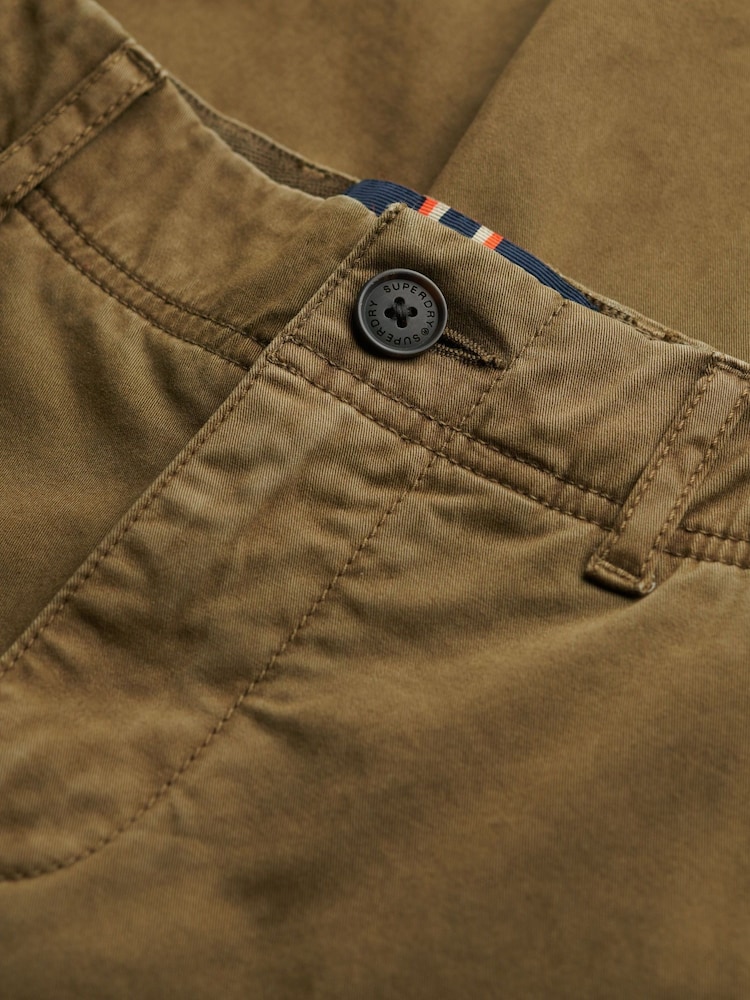 Superdry Green Mid Rise Chinos - Image 7 of 7