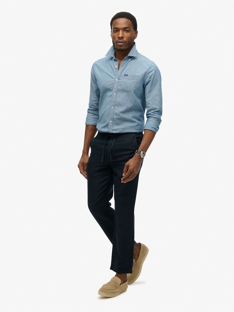 Superdry The Merchant Store Linen Trouser - Imagem 2 de 6