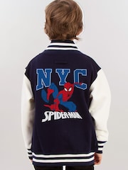 Brands In Blue Spider-Man NYC Varsity Jacket - Image 2 of 4