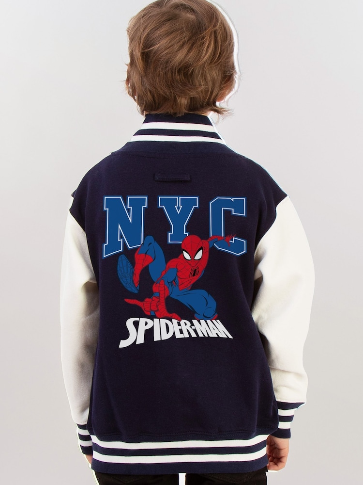 Brands In Blue Spider-Man NYC Varsity Jacket - Image 2 of 4