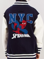 Brands In Blue Spider-Man NYC Varsity Jacket - Image 4 of 4