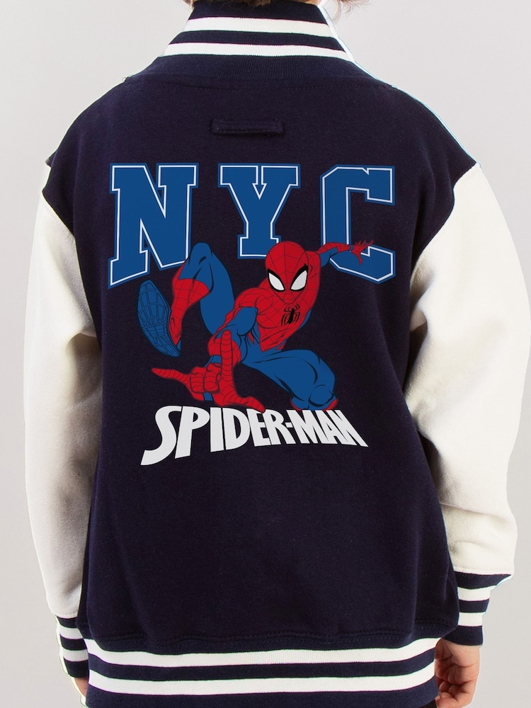 Brands In Blue Spider-Man NYC Varsity Jacket - Image 4 of 4
