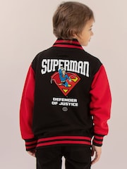 Brands In Black Superman Justice Varsity Jacket - Image 2 of 4