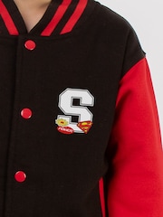 Brands In Black Superman Justice Varsity Jacket - Image 3 of 4