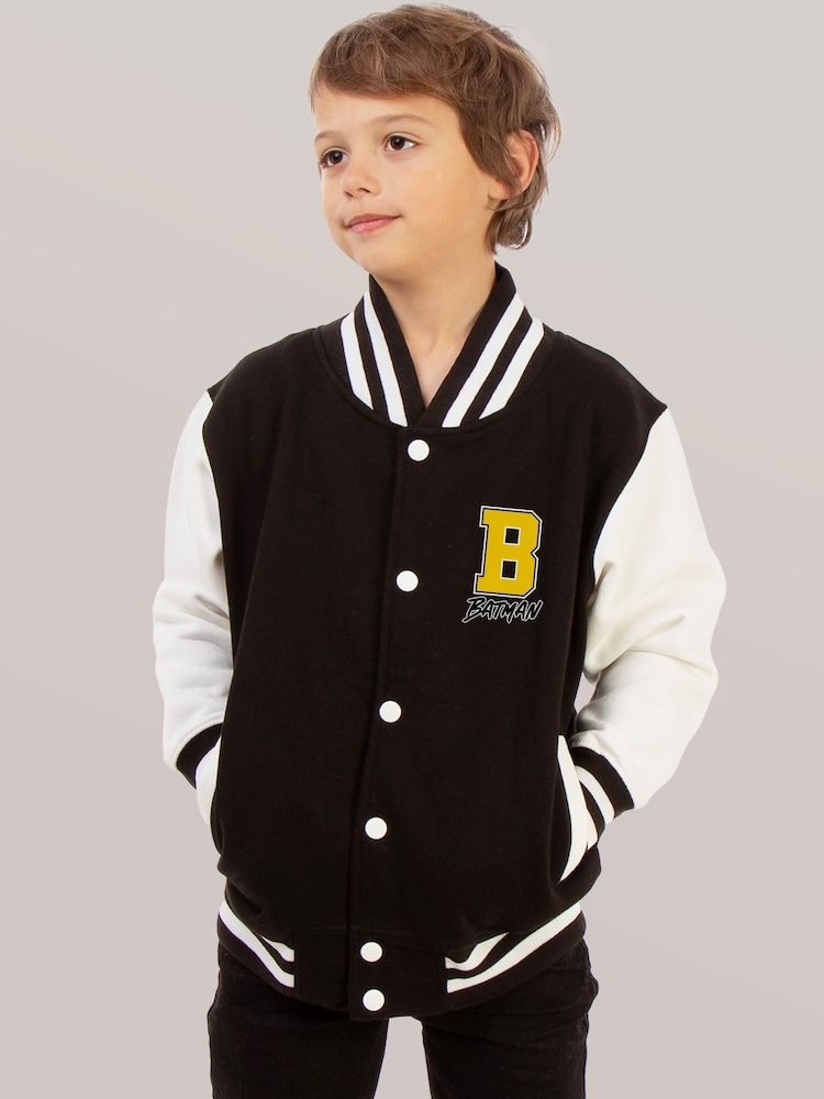 Brands In Black Batman Gotham City Varsity Jacket - Image 1 of 3