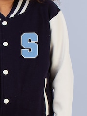 Brands In Blue Stitch Cherry Varsity Jacket - Image 4 of 4