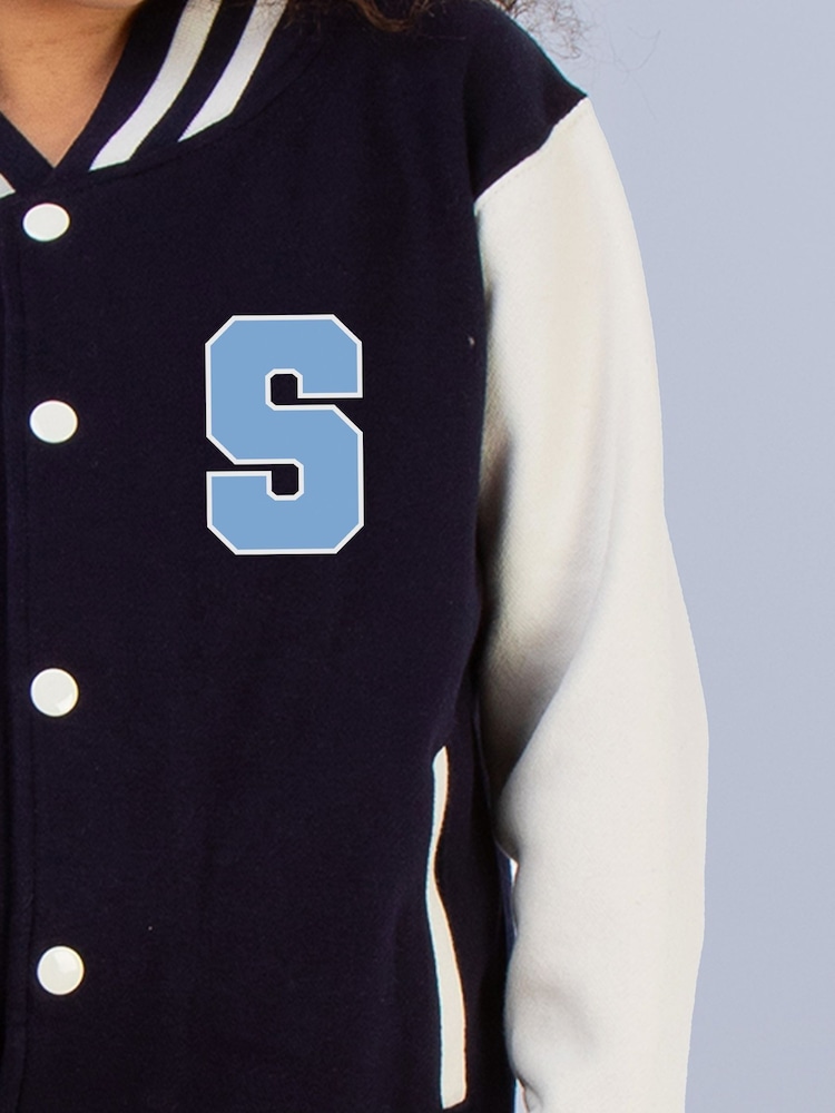 Brands In Blue Stitch Cherry Varsity Jacket - Image 4 of 4