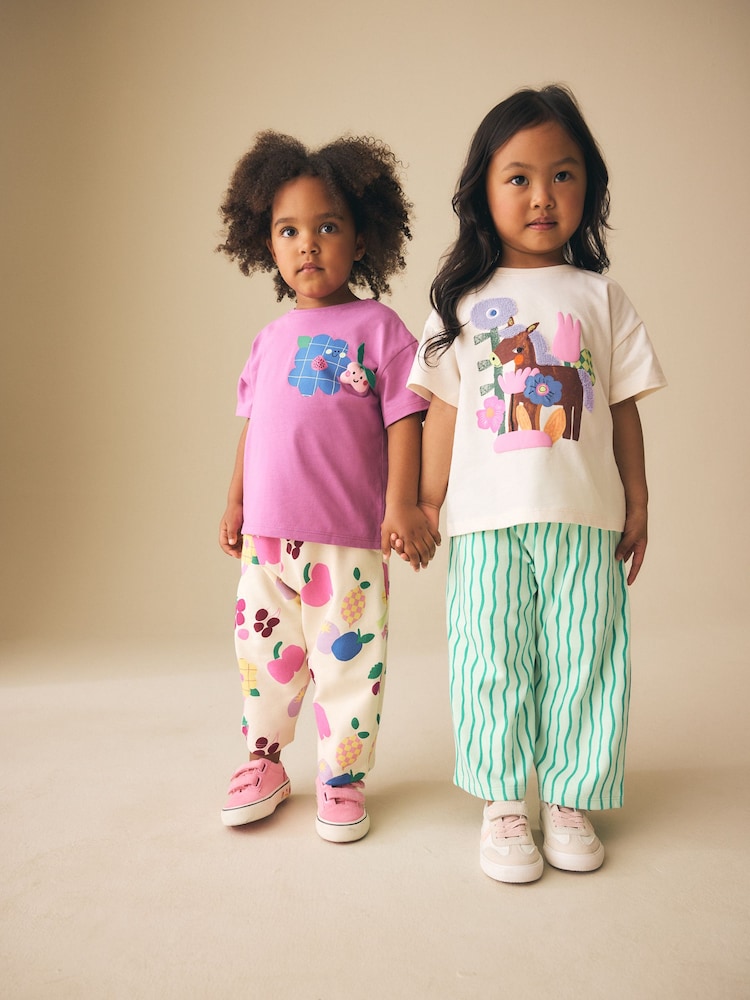 أرجواني/أخضر - حزمة من 2 تضم طقم توب وبنطلون (3شهور-7سنوات) - صورة 2 من 5 أرجواني/أخضر - حزمة من 2 تضم طقم توب وبنطلون (3شهور-7سنوات) - صورة 2 من 5