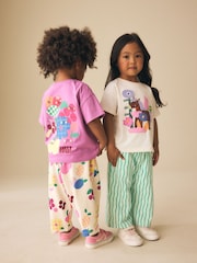 أرجواني/أخضر - حزمة من 2 تضم طقم توب وبنطلون (3شهور-7سنوات) - صورة 4 من 5