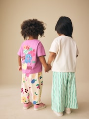 أرجواني/أخضر - حزمة من 2 تضم طقم توب وبنطلون (3شهور-7سنوات) - صورة 5 من 5