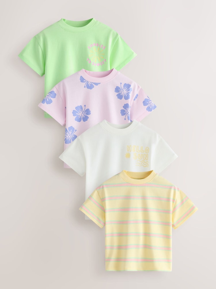 Pastel T-Shirts 4 Pack (3mths-7yrs) - Image 1 of 8