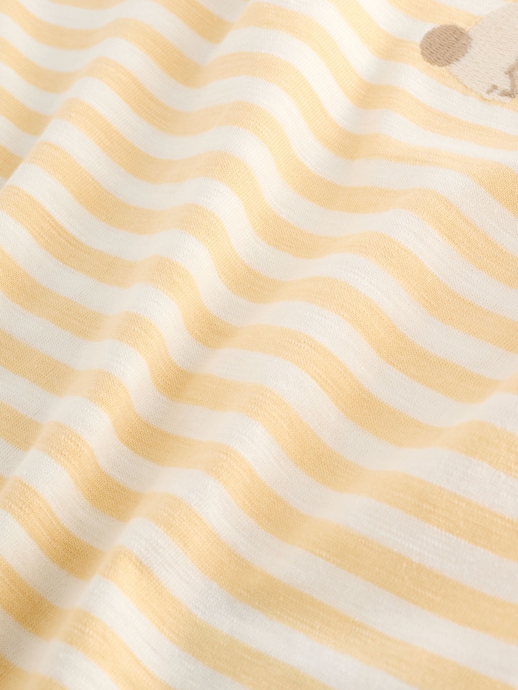 Neutral/Blue Frill Detail Long Sleeve Tops 4 Pack (3mths-7yrs) - Image 11 of 11