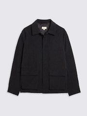 MOSS Black Slim Fit Shawl Lapel Tuxedo Jacket - Image 4 of 5