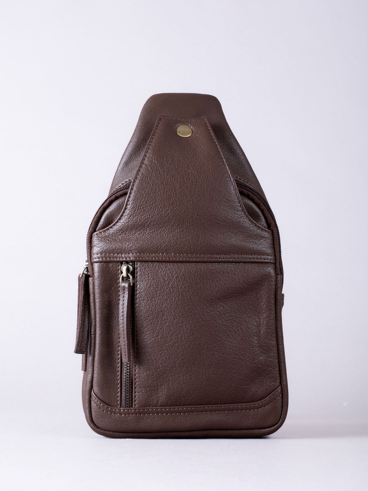 Lakeland Leather Brown Explorer Sling Bag - Image 2 of 8