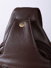 Lakeland Leather Brown Explorer Sling Bag - Image 4 of 8