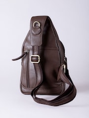 Lakeland Leather Brown Explorer Sling Bag - Image 5 of 8