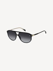 Eyewear by David Beckham Round Black Sunglasses - Image 3 of 4