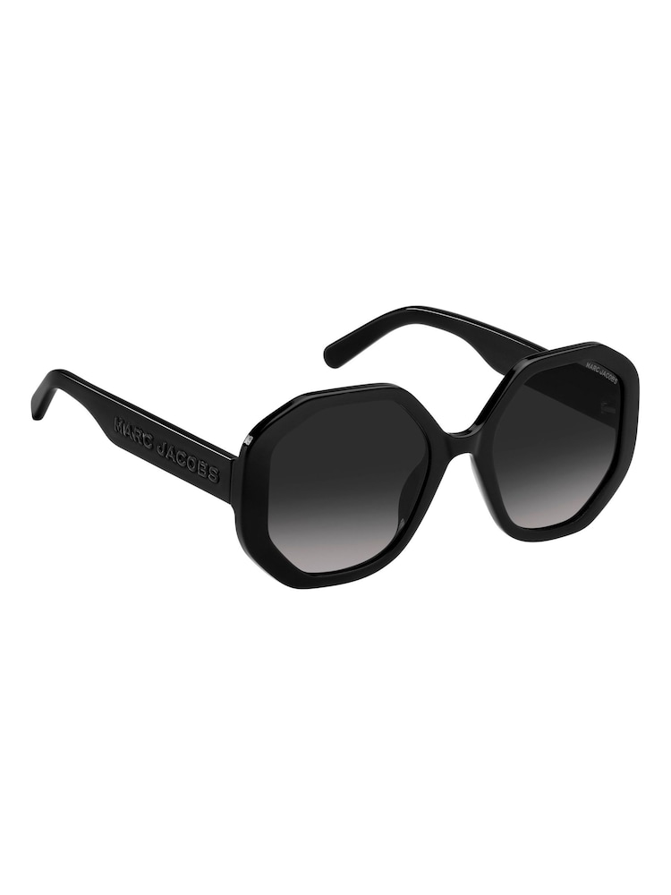 Marc Jacobs Black Round Geometrical Sunglasses - Image 1 of 4