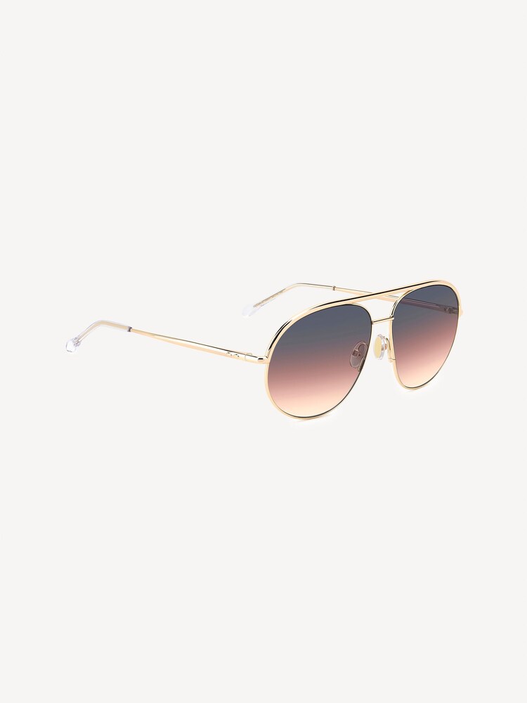 Isabel Marant Gold Pilot Sunglasses - Image 2 of 4