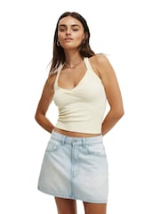 Cotton On Light Blue Original Denim Mini Skirt - Image 3 of 6