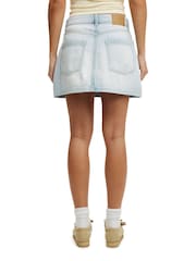 Cotton On Light Blue Original Denim Mini Skirt - Image 5 of 6