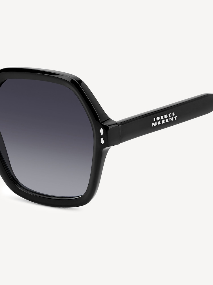 Isabel Marant Black Oversized Square Sunglasses - Image 4 of 4