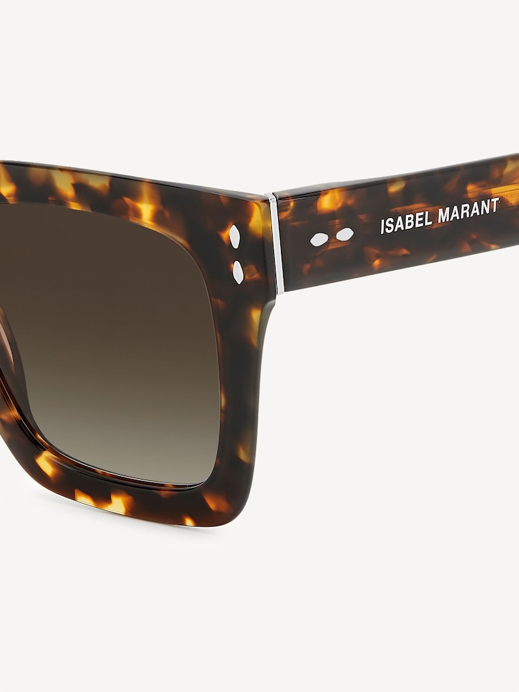 Isabel Marant Black Oversized Geometrical Sunglasses - Image 4 of 4