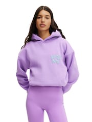 Cotton On Purple Plush Premium Graphic Print Hoodie - Image 1 of 4
