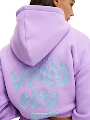 Cotton On Purple Plush Premium Graphic Print Hoodie - Image 2 of 4